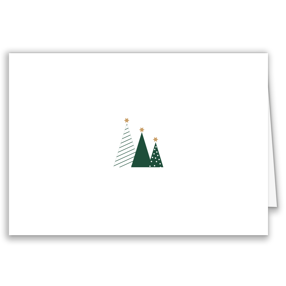 Firmen-Weihnachtskarte „Christmas Trees“