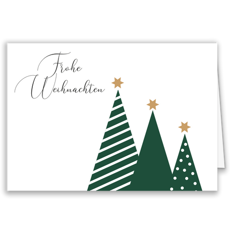 Firmen-Weihnachtskarte „Christmas Trees“