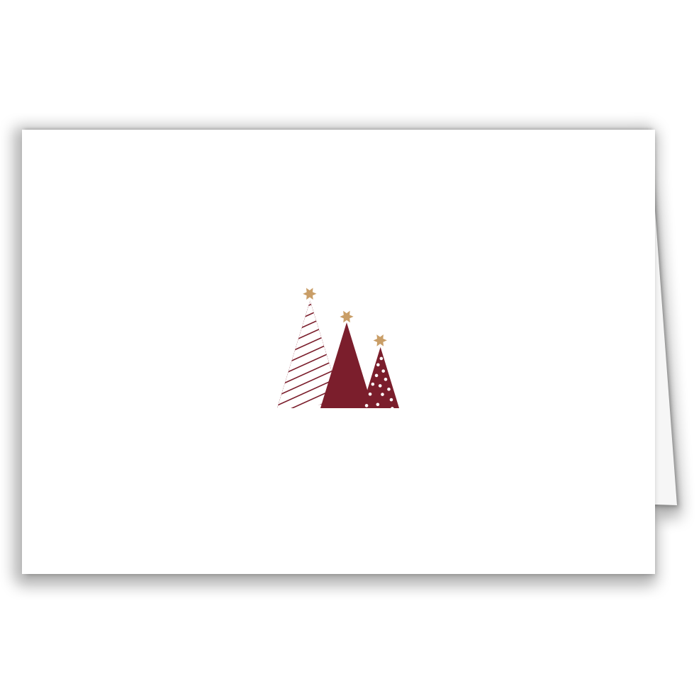 Firmen-Weihnachtskarte „Christmas Trees“