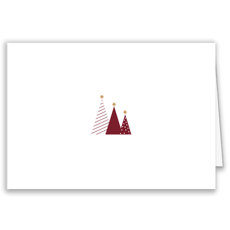 Firmen-Weihnachtskarte „Christmas Trees“