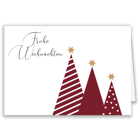 Firmen-Weihnachtskarte „Christmas Trees“