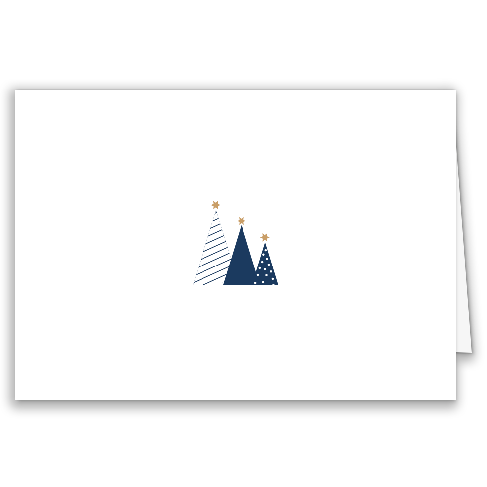 Firmen-Weihnachtskarte „Christmas Trees“