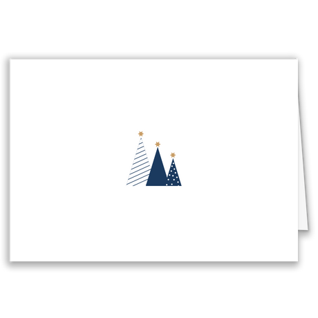 Firmen-Weihnachtskarte „Christmas Trees“