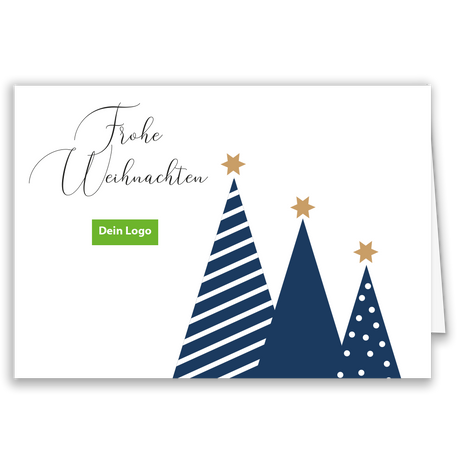 Firmen-Weihnachtskarte „Christmas Trees“
