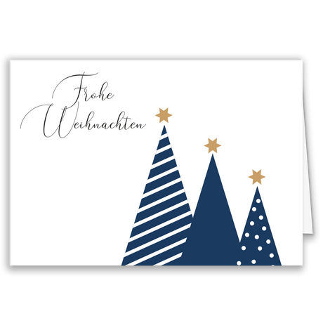 Firmen-Weihnachtskarte „Christmas Trees“