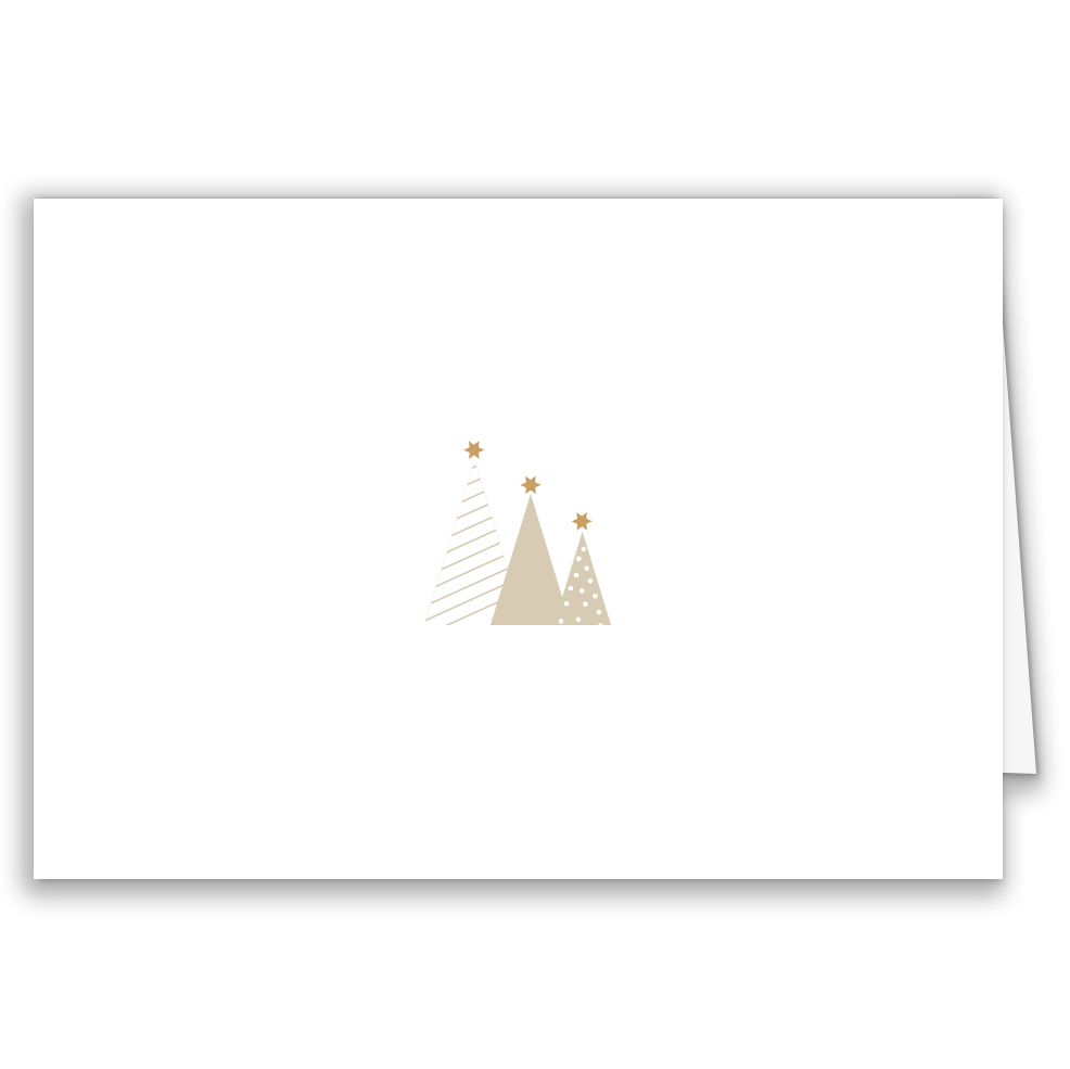 Firmen-Weihnachtskarte „Christmas Trees“