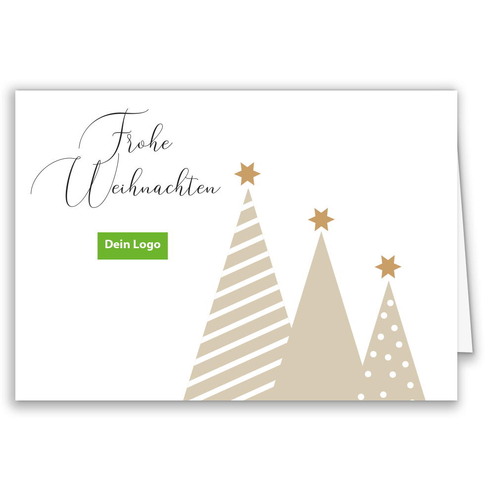 Firmen-Weihnachtskarte „Christmas Trees“