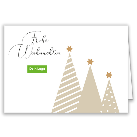 Firmen-Weihnachtskarte „Christmas Trees“