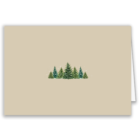Geschäftliche Weihnachtskarte „Winterwald“