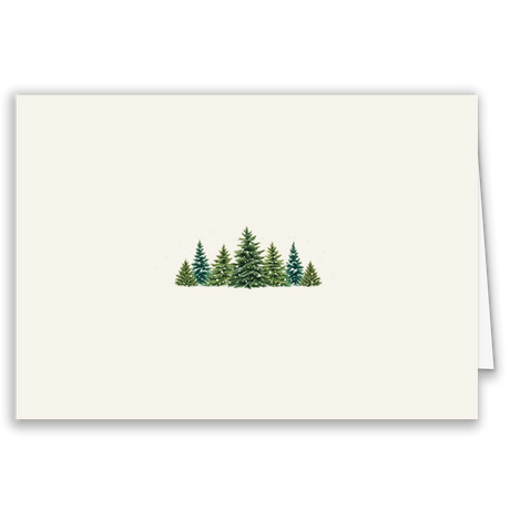Geschäftliche Weihnachtskarte „Winterwald“