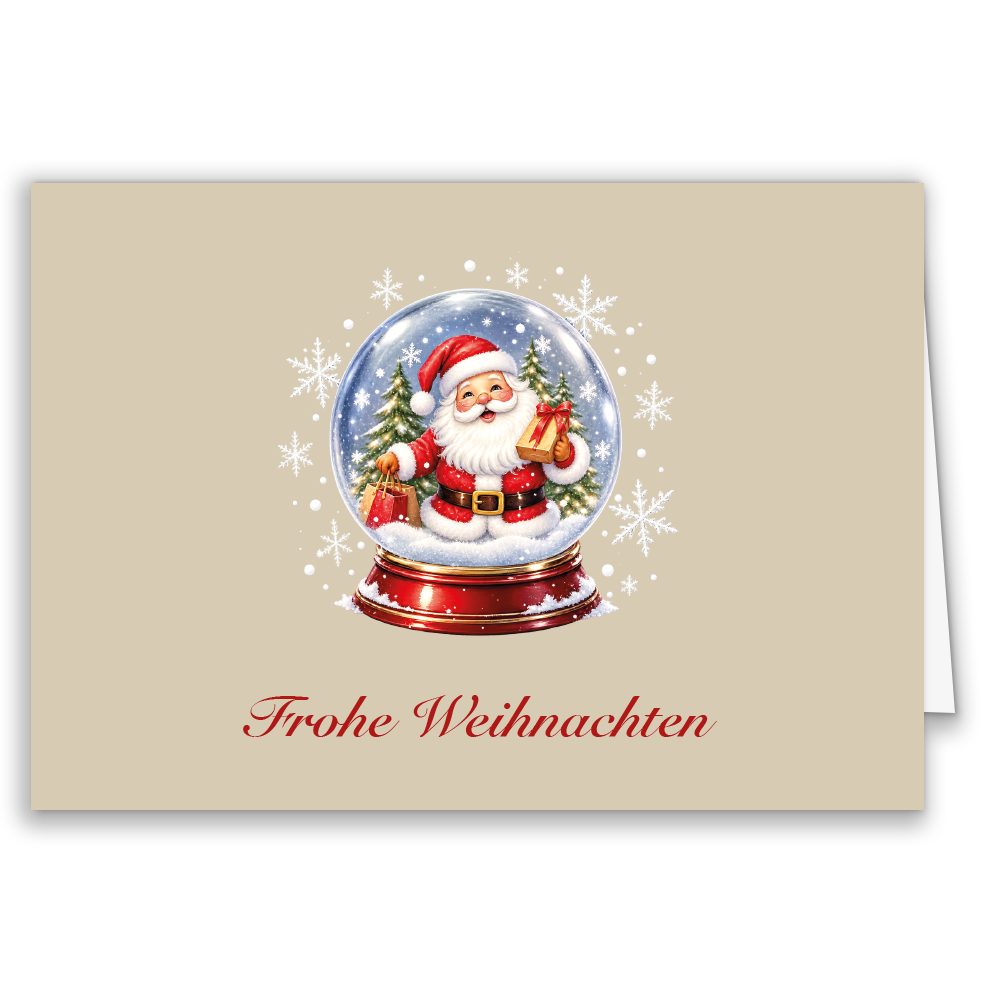 Geschäftliche Weihnachtskarte „Weihnachtszauber“