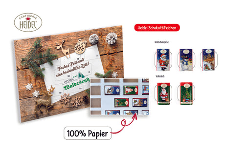 Werbeartikel Adventskalender mit Logo für Firmen