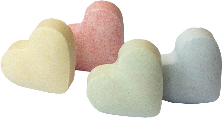 Traubenzuckerherzen bunt