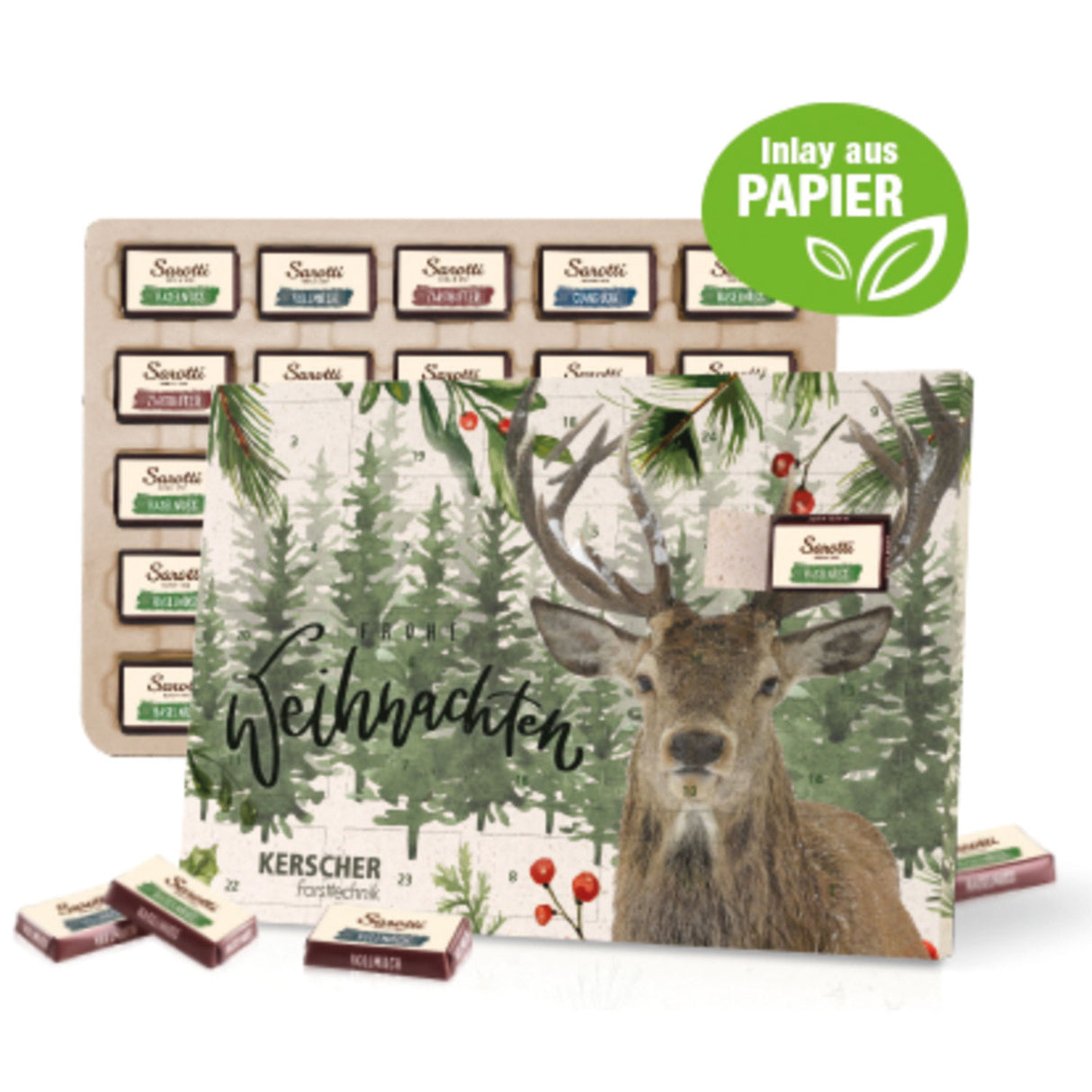 Tisch-Adventskalender Sarotti "Business Exklusiv" mit Papier-Inlay