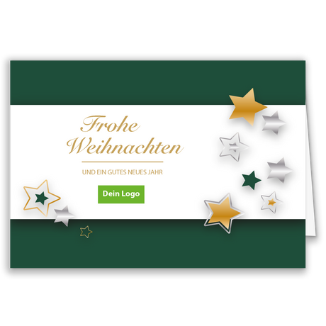 Weihnachtskarte Sternenzauber
