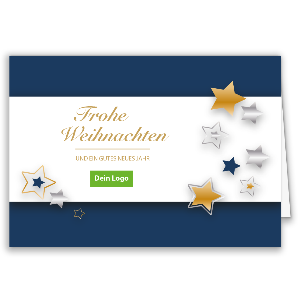 Weihnachtskarte Sternenzauber