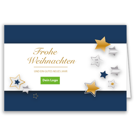 Weihnachtskarte Sternenzauber