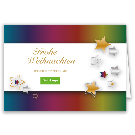 Weihnachtskarte Sternenzauber