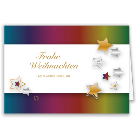 Weihnachtskarte Sternenzauber