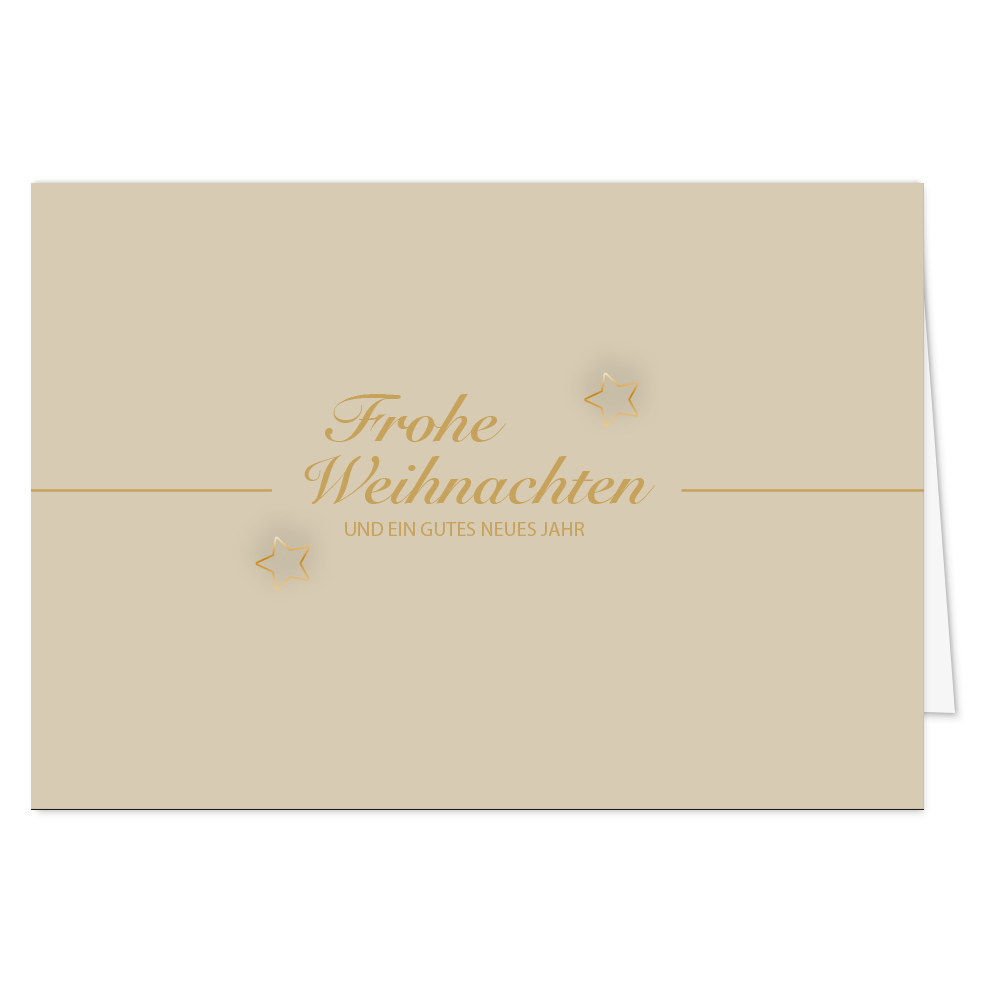 Weihnachtskarte Sternenzauber
